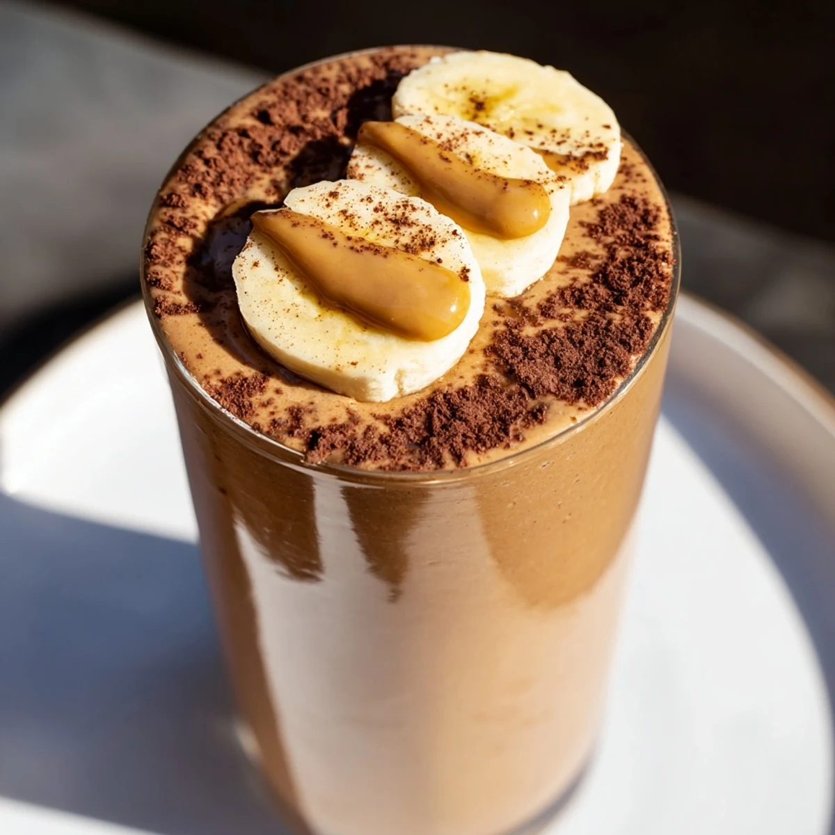 Enjoy a refreshing taste of this creamy Chocolate Peanut Butter Smoothie, perfect for a quick breakfast.