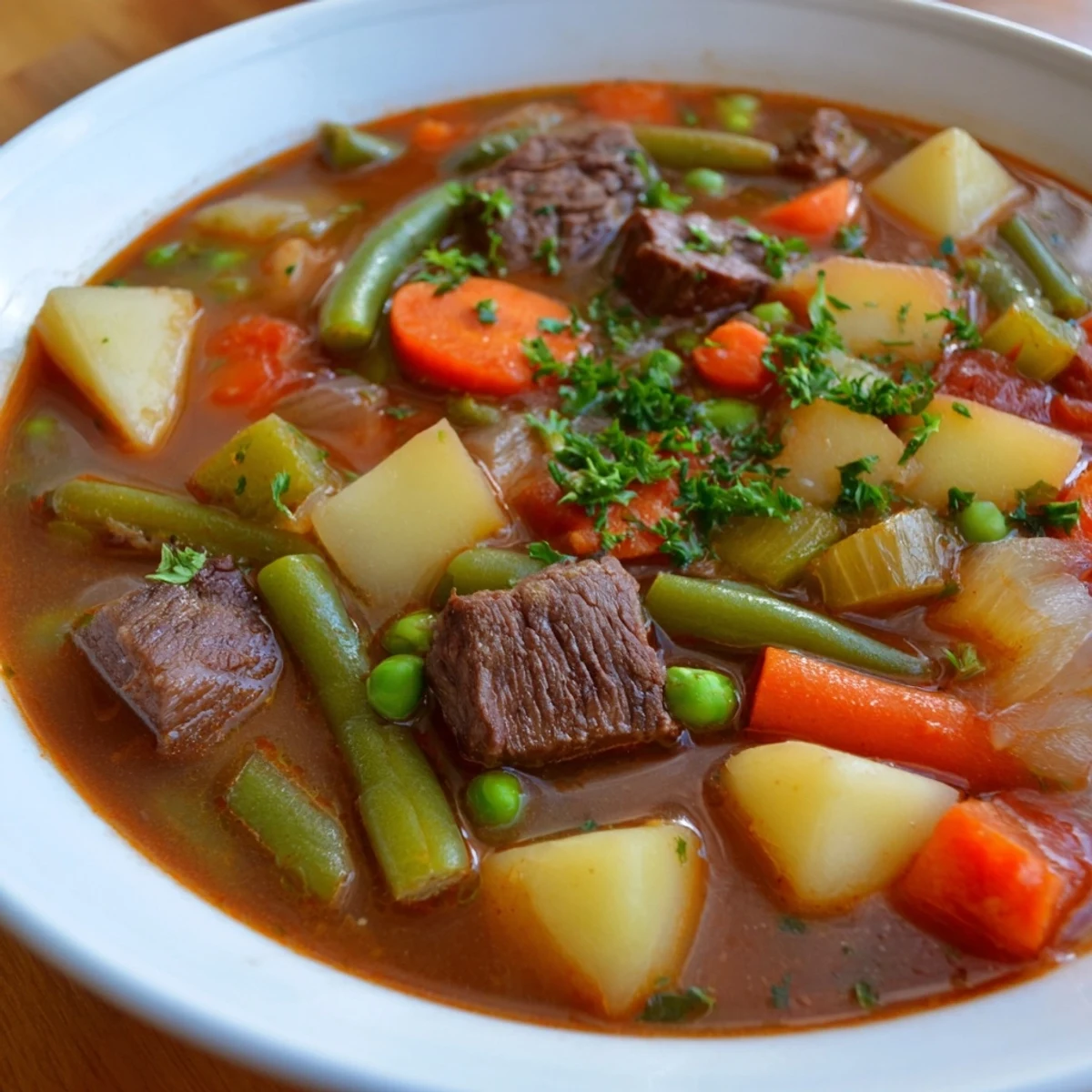 Beef Vegetable Soup Potatoes