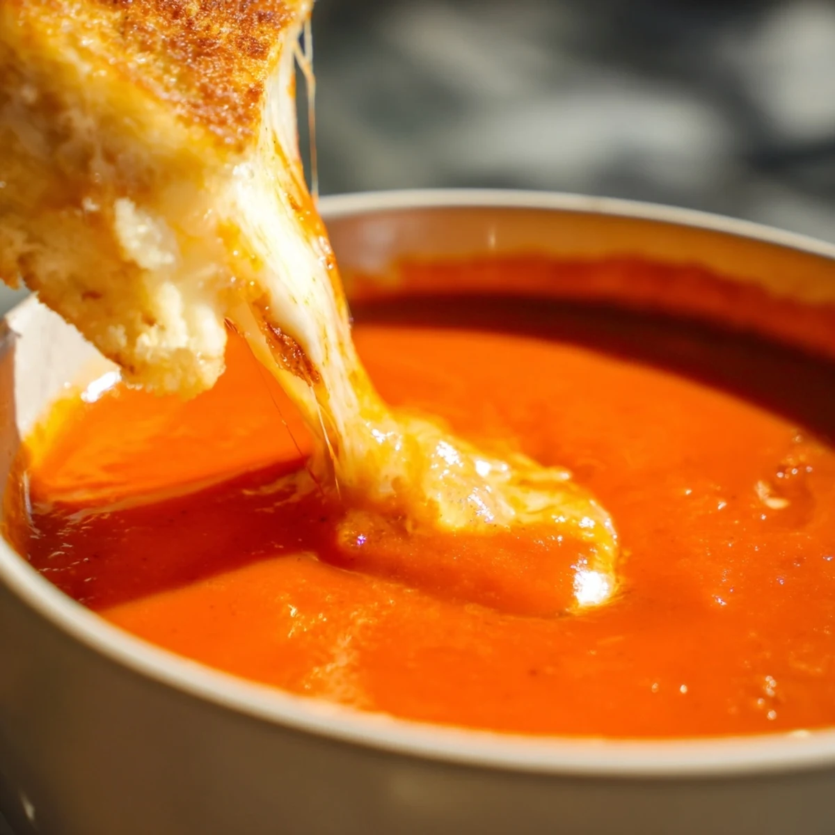 Creamy Tomato Soup Cheese Dippers