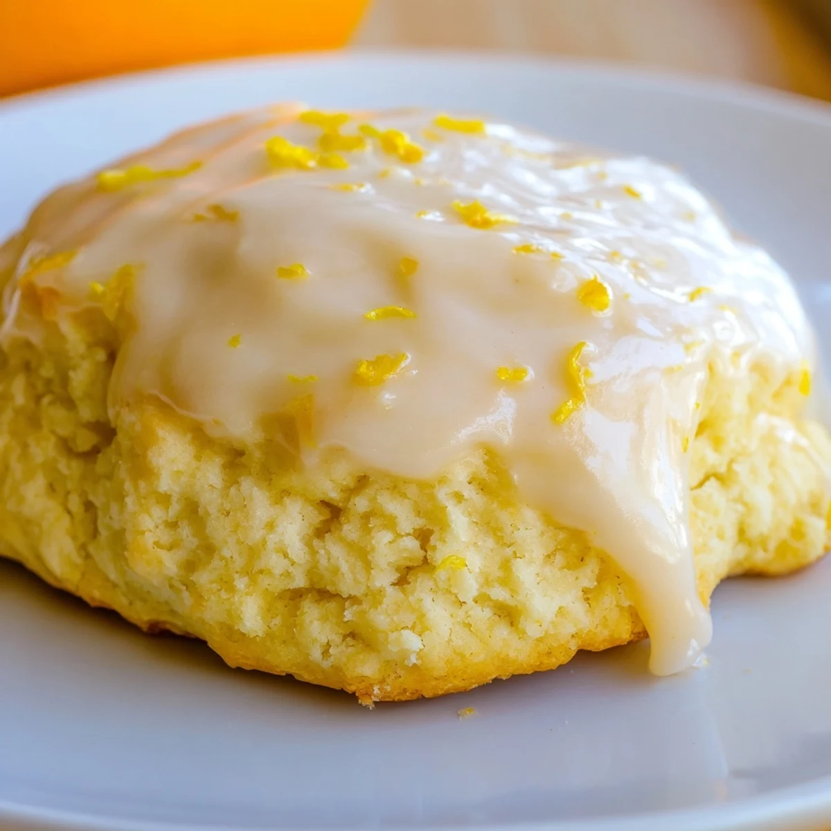 Freshly baked Lemon Ricotta Cookies drizzled with tangy lemon glaze on a cooling rack.